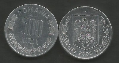 ROMANIA 500 LEI 2000 [2] livrare in cartonas foto