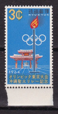 RyuKyu 1964 sport olimpiada MI 153 MNH w49 foto