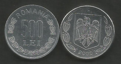 ROMANIA 500 LEI 2000 [1] livrare in cartonas foto