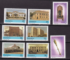 Zimbabwe 1990 cladiri MI 442-449 MNH w49 foto