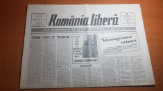 ziarul romania libera 21 ianuarie 1990-forme civile de terorism si cazul raceanu foto