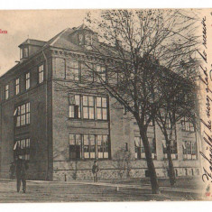 CPI B 10216 CARTE POSTALA - VEJLE. SCOALA LATINA, DANEMARCA, 1905