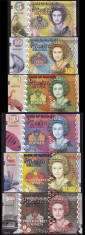 Bancnota Insulele Pitcairn 5 - 500 Dolari (2018) - PNew UNC ( set x6 fantezie ) foto