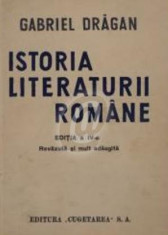 Istoria literaturii romane de la origini pana in prezent (Dragan) foto