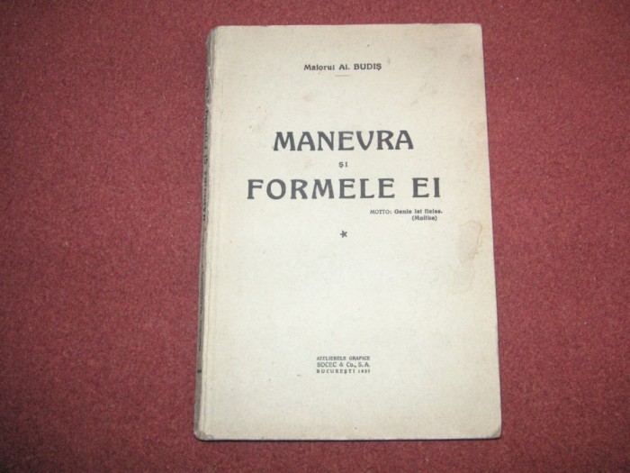 Manevra si formele ei - Al. Budis - 1937
