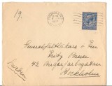 CPI B 10222 PLIC CIRCULAT LA STOCHOLM, STAMPILA FULHAM 1927