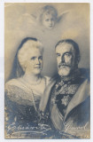 3251 - King CAROL I, Queen ELISABETH, AUTOGRAPH, Royalty - old PC - used - 1910