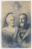 3251 - King CAROL I, Queen ELISABETH, AUTOGRAPH, Royalty - old PC - used - 1910, Circulata, Printata