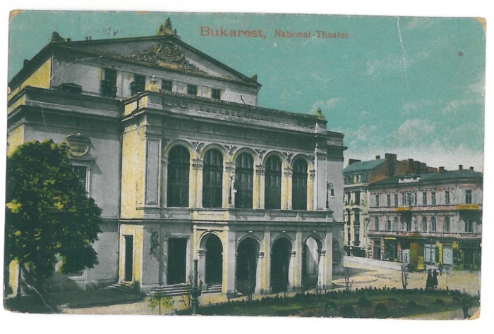 4278 - BUCURESTI, Romania, Theatre - old postcard, CENSOR - used - 1917 foto mare 4278 - BUCURESTI, Romania, Theatre - old postcard, CENSOR - used - 1917 foto mare
