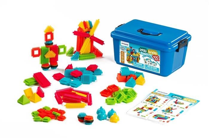 Joc De Constructii Pegy Bricks 100 Miniland foto mare Joc De Constructii Pegy Bricks 100 Miniland foto mare