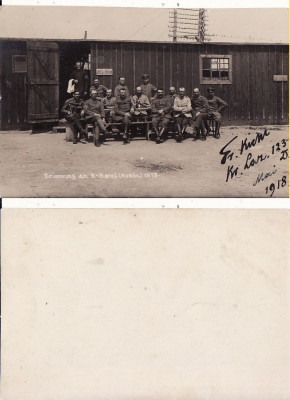 Ramnicu Sarat - tema militara, razboi, WK1, WWI-1918- rara foto