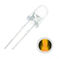 Led de 5mm transparent luminos ( culoare: GALBEN ) foto