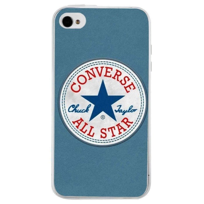 Husa Blue Converse APPLE Iphone 4 foto mare Husa Blue Converse APPLE Iphone 4 foto mare