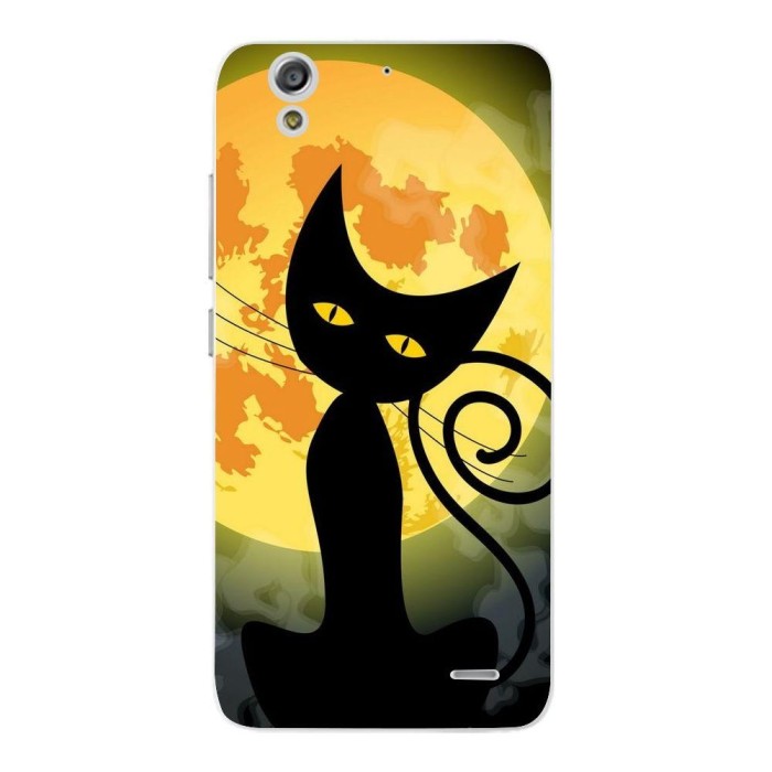 Husa Black Cat Full Monn Halloween HUAWEI Ascend G630 foto mare Husa Black Cat Full Monn Halloween HUAWEI Ascend G630 foto mare