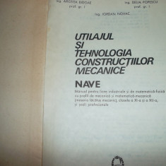 Utilajul si tehnologia constructiilor mecanice, NAVE/E. Calina /1981