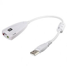 Placa de sunet externa pe USB cu fir (laptop sau PC) foto