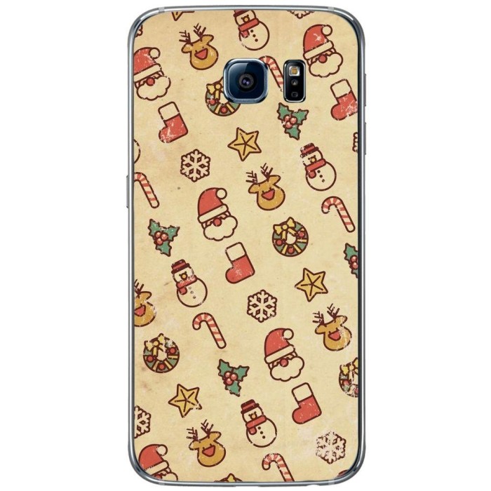Husa Christmas Drawing SAMSUNG Galaxy S6 foto mare Husa Christmas Drawing SAMSUNG Galaxy S6 foto mare