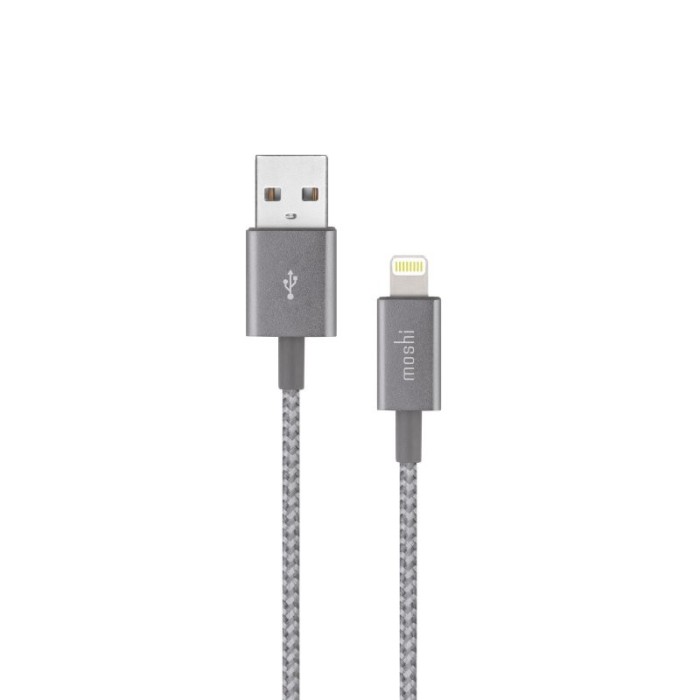 Cablu MFi Lightning Moshi Integra Fast Charge PD Kevlar foto mare Cablu MFi Lightning Moshi Integra Fast Charge PD Kevlar foto mare