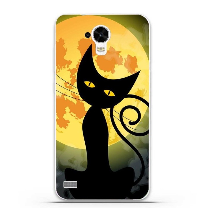 Husa Black Cat Full Monn Halloween HUAWEI Ascend Y5 Y560 foto mare Husa Black Cat Full Monn Halloween HUAWEI Ascend Y5 Y560 foto mare