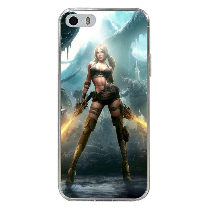 Husa Girl Action APPLE Iphone 5 foto mare Husa Girl Action APPLE Iphone 5 foto mare