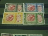 GUINEEA 1963 - CRUCEA ROSIE. GLOBUL PAMANTESC, serie stampilata, PT8