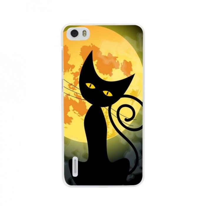 Husa Black Cat Full Monn Halloween HUAWEI Ascend G7 Husa Black Cat Full Monn Halloween HUAWEI Ascend G7