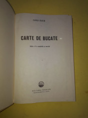 CARTE DE BUCATE ^ SANDA MARIN = AN 1966 foto