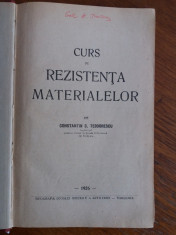 Curs de rezistenta materialelor - C. Teodorescu 1926 / R2P5S foto