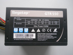 Sursa PC 550 W Segotep GTR-550 2 x 8 pin pci ex. foto