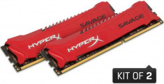 Memorii Kingston HyperX Savage DDR3, 2x4GB, 1600 MHz, CL 9 foto