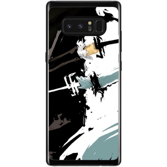 Husa Fantasy Anime Fight Black And White Samsung Galaxy Note 8 foto mare Husa Fantasy Anime Fight Black And White Samsung Galaxy Note 8 foto mare