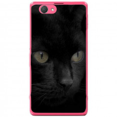 Husa Black Cat Face Sony Xperia Z1 Compact D5503 foto