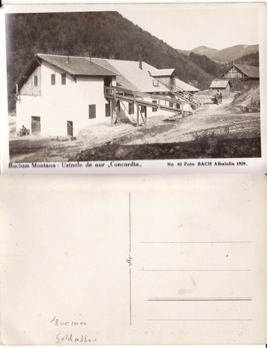 Bucium (Alba) -Uzina de aur Concoria-mineri- f. rara foto mare Bucium (Alba) -Uzina de aur Concoria-mineri- f. rara foto mare