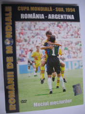 DVD fotbal / Romania - Argentina / CM SUA 94 foto