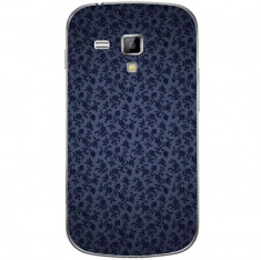 Husa Darck Blue Swirls Flowers Pattern SAMSUNG Galaxy S Duos foto