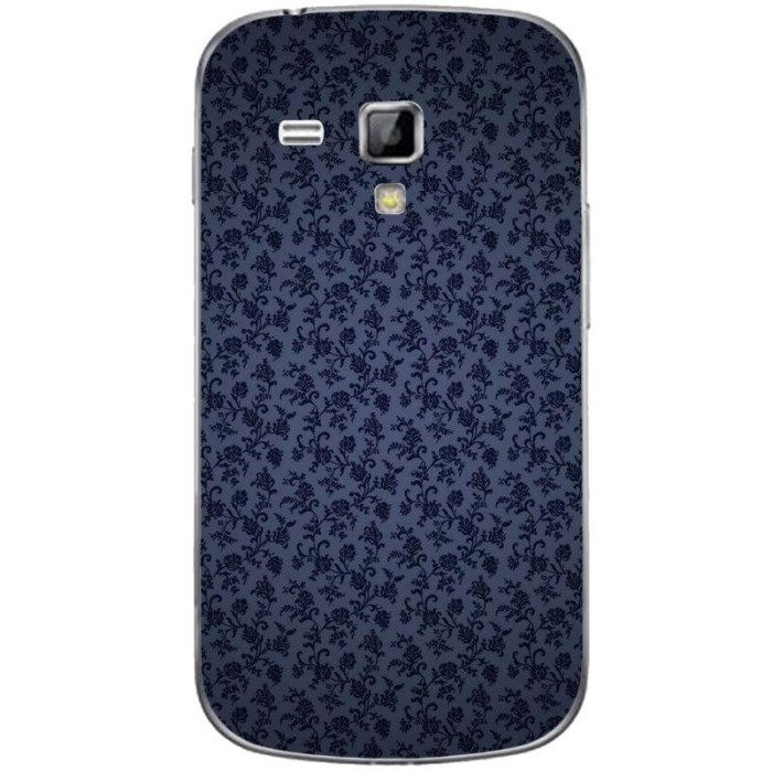 Husa Darck Blue Swirls Flowers Pattern SAMSUNG Galaxy S Duos foto mare Husa Darck Blue Swirls Flowers Pattern SAMSUNG Galaxy S Duos foto mare