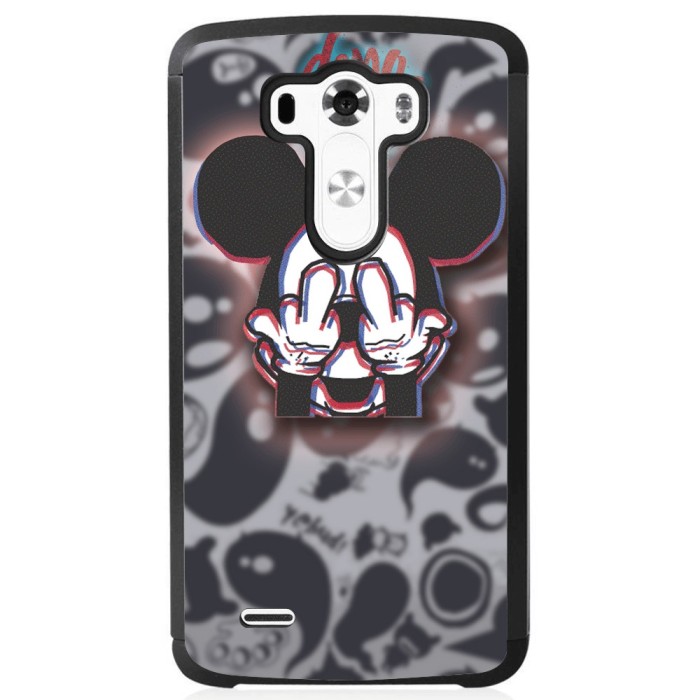 Husa Glitchy Mickey LG G3 Beat foto mare Husa Glitchy Mickey LG G3 Beat foto mare