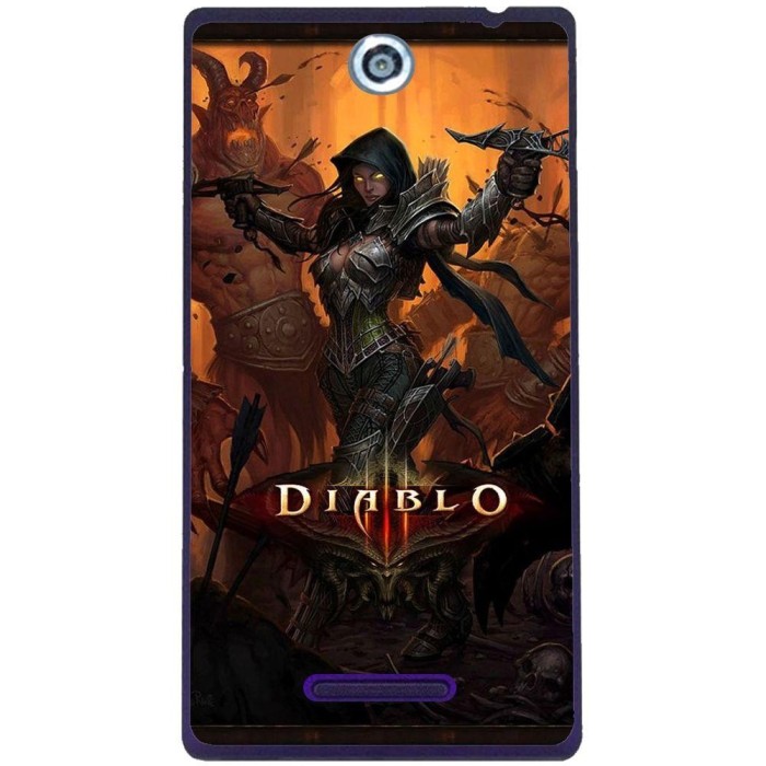 Husa Diablo Sony Xperia C C2305 foto mare Husa Diablo Sony Xperia C C2305 foto mare