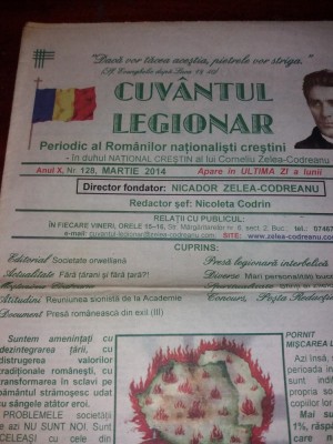 CUVANTUL LEGIONAR 32 DE NUMERE VEZI DESCRIEREA ! foto