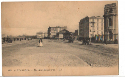 CPI B 10255 CARTE POSTALA - ALEXANDRIA. NOUL BULEVARD, EGIPT foto