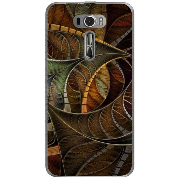 Husa Abstract Brown Illusion Pattern Asus Zenfone 2 Laser Ze601kl foto mare Husa Abstract Brown Illusion Pattern Asus Zenfone 2 Laser Ze601kl foto mare