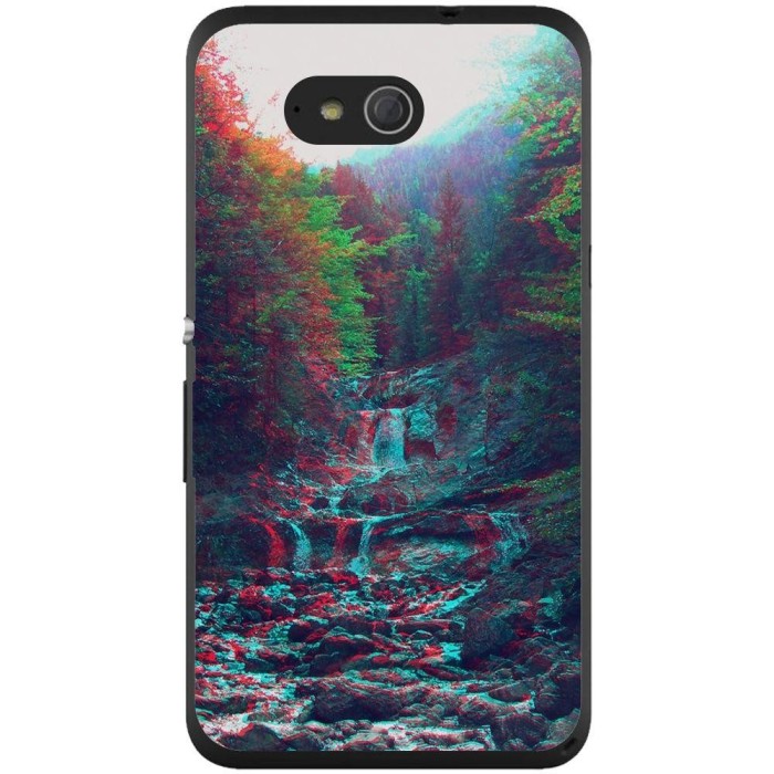 Husa Glitchy Forest Sony Xperia E4g E2003 foto mare Husa Glitchy Forest Sony Xperia E4g E2003 foto mare
