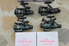 Set 4 Mulinete Wind Blade Cobra C &amp;amp; J 340 Rulmenti 3 Crap / Caras / Rau foto