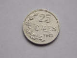 25 CENTIMES 1963 LUXEMBURG, Europa