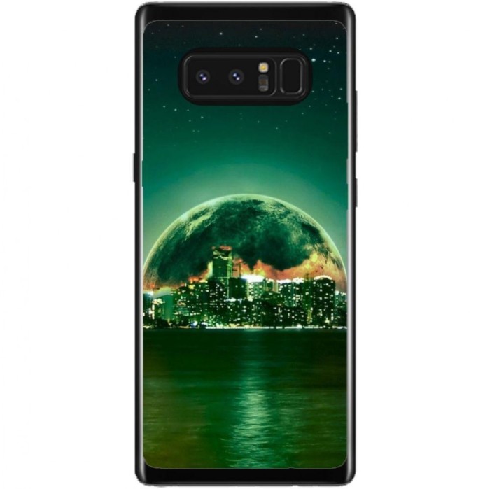 Husa Fantasy Green City Samsung Galaxy Note 8 foto mare Husa Fantasy Green City Samsung Galaxy Note 8 foto mare