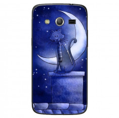 Husa Blue Cat And The Moon SAMSUNG Galaxy Core 4g foto