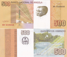 ANGOLA 500 kwanzas 2012 UNC!!! foto