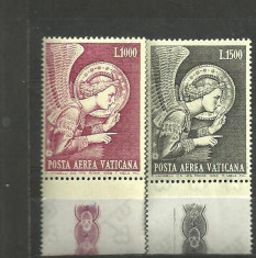 VATICAN 1968 - POSTA AERIANA PICTURA RELIGIOASA FRA ANGELICO, serie MNH, B16 foto