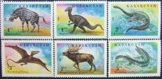 KAZASTAN - ANIMALE PREISTORICE, 1994, 6 V, NEOB. - KZH 01 foto