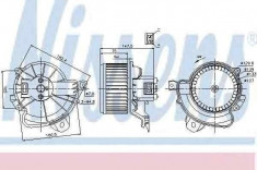 Ventilator aeroterma interior habitaclu OPEL ADAM NISSENS 87086 foto